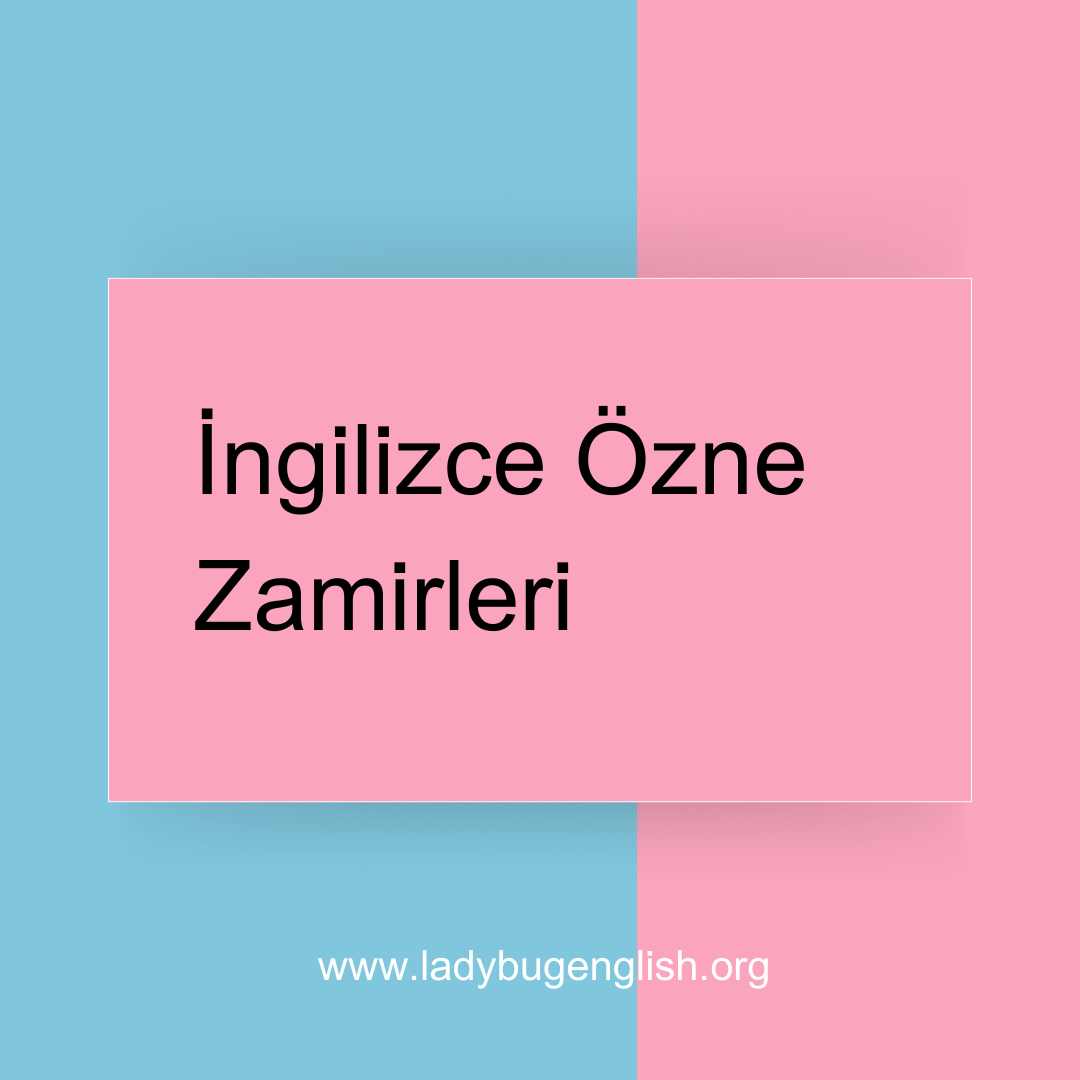 İngilizce özne zamirleri