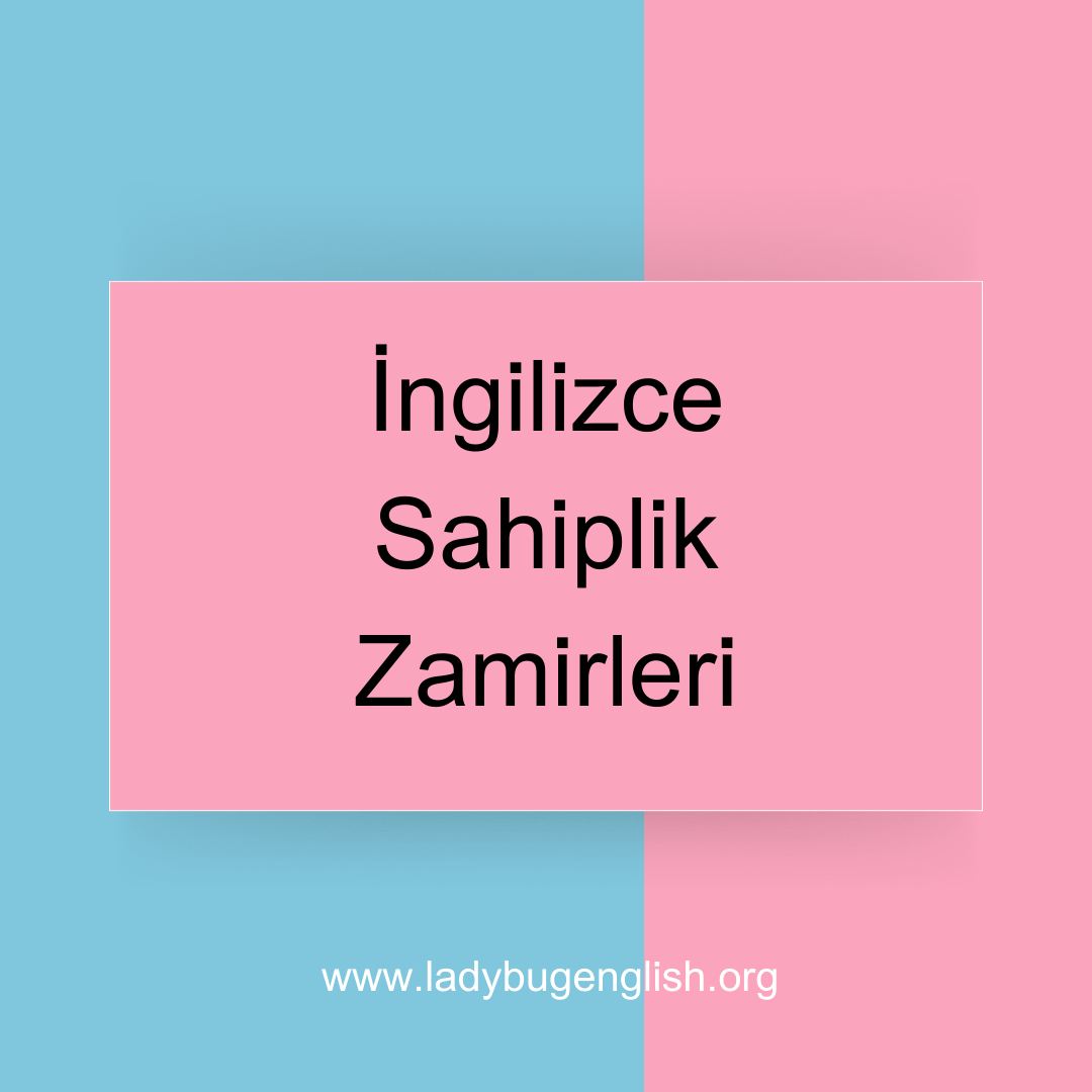 İngilizce Sahiplik Zamirleri