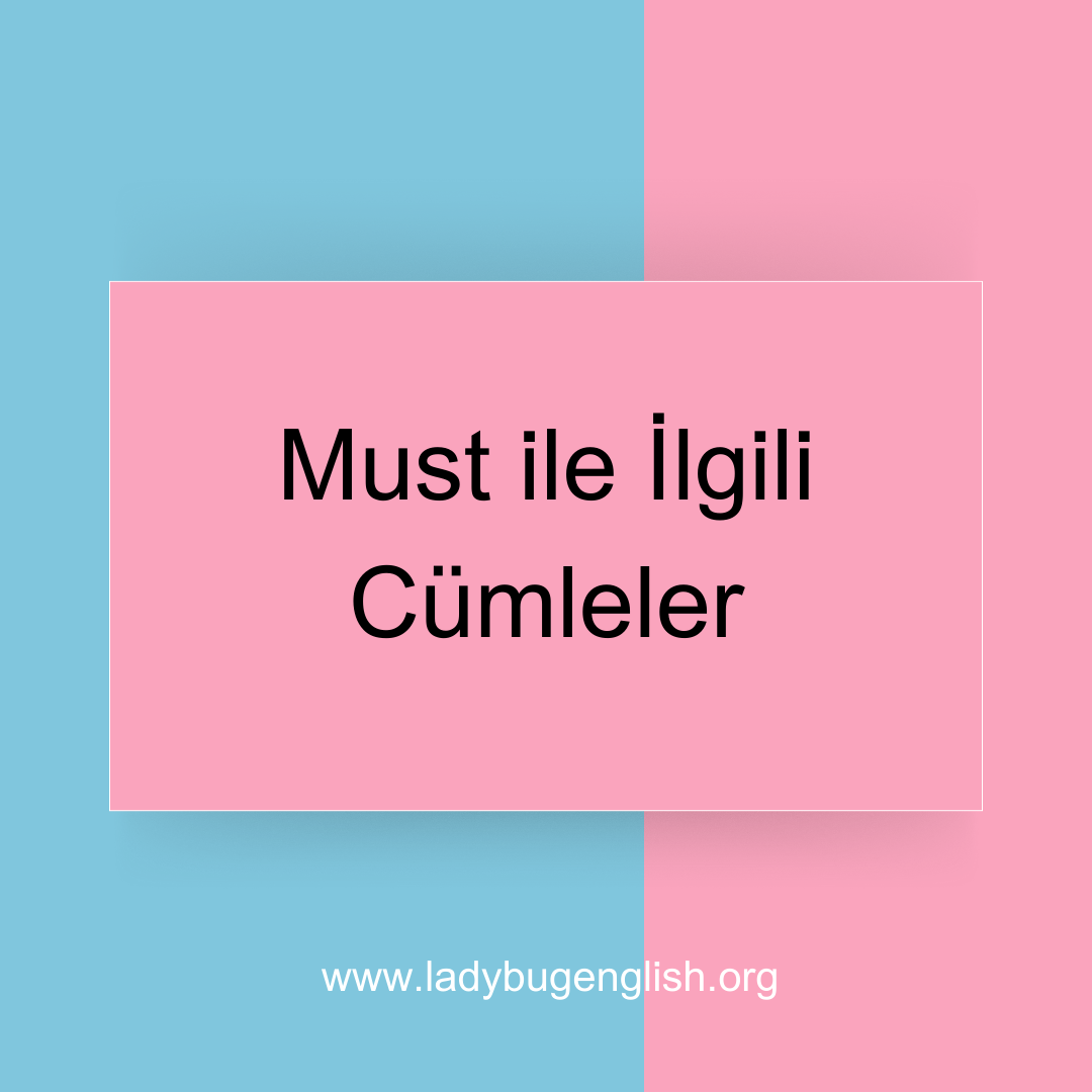must ile ilgili cümleler