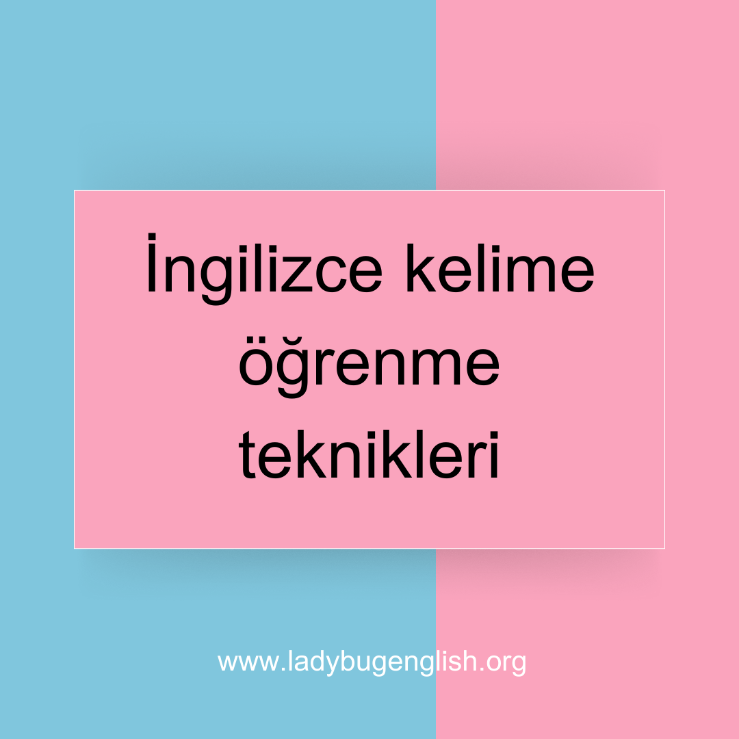 ingilizce kelime öğrenme teknikleri